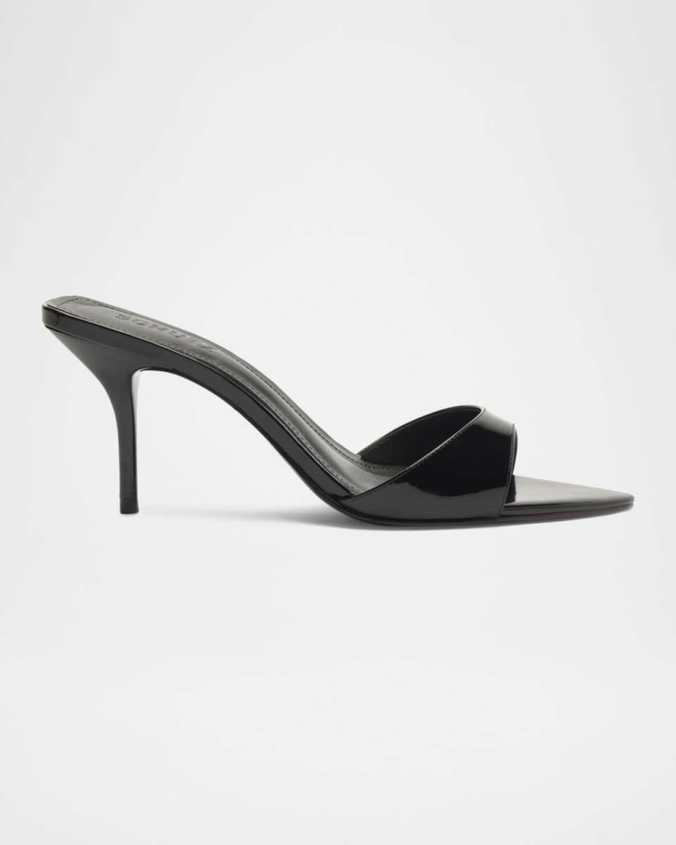 Elodie Patent Stiletto Mule Sandals